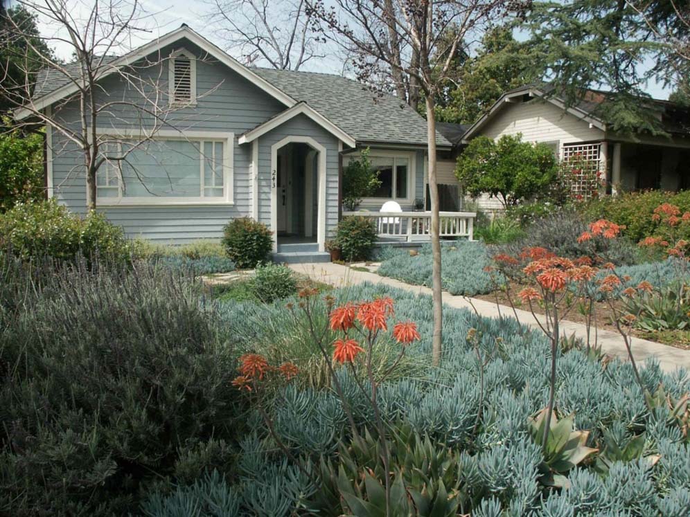 Blue Bungalow Front View