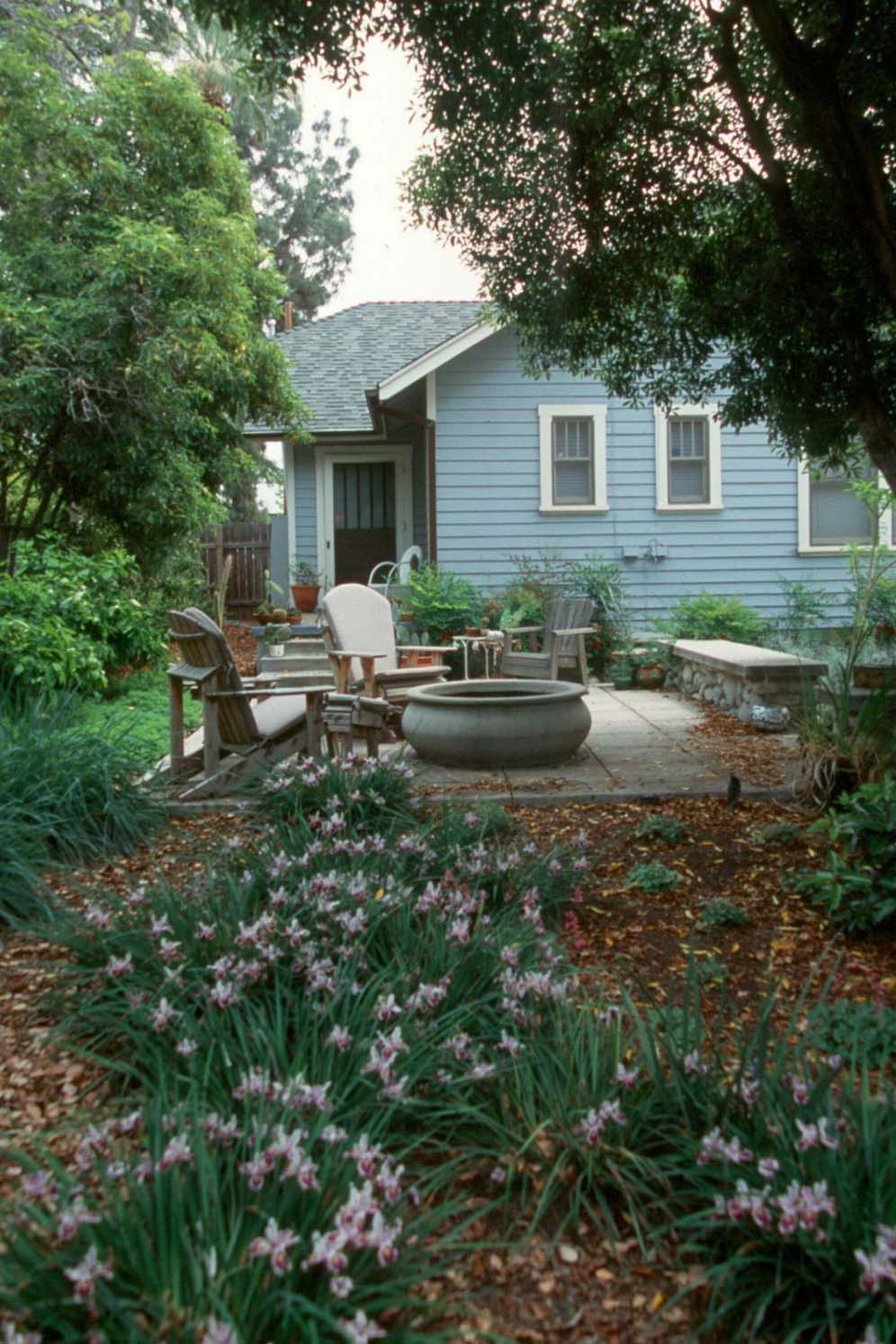 Blue Bungalow Backyard